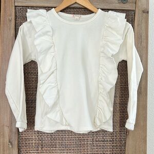 NWOT JCrew CREWCUTS Pullover Crewneck Sweater in Cream White size 12